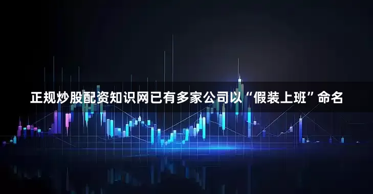 正规炒股配资知识网已有多家公司以“假装上班”命名